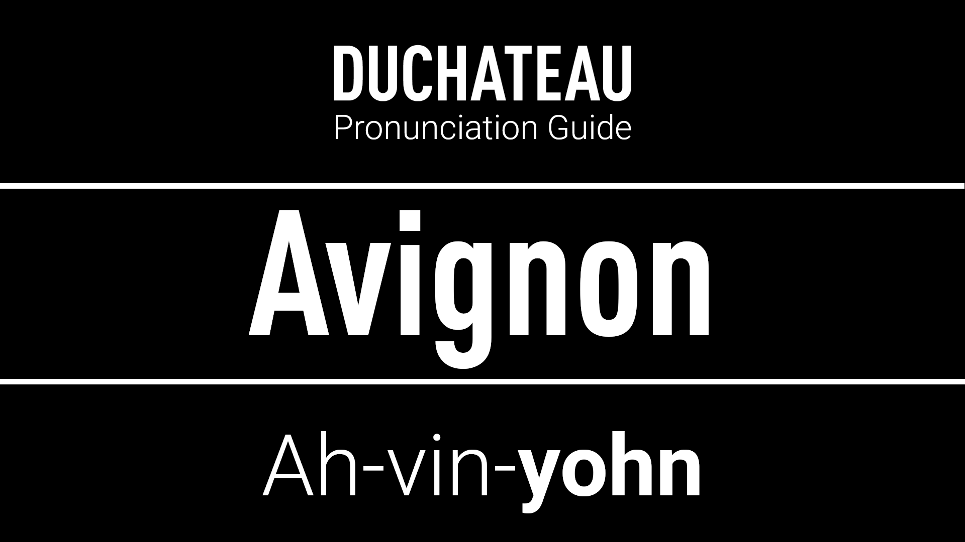 Avignon Pronunciation
