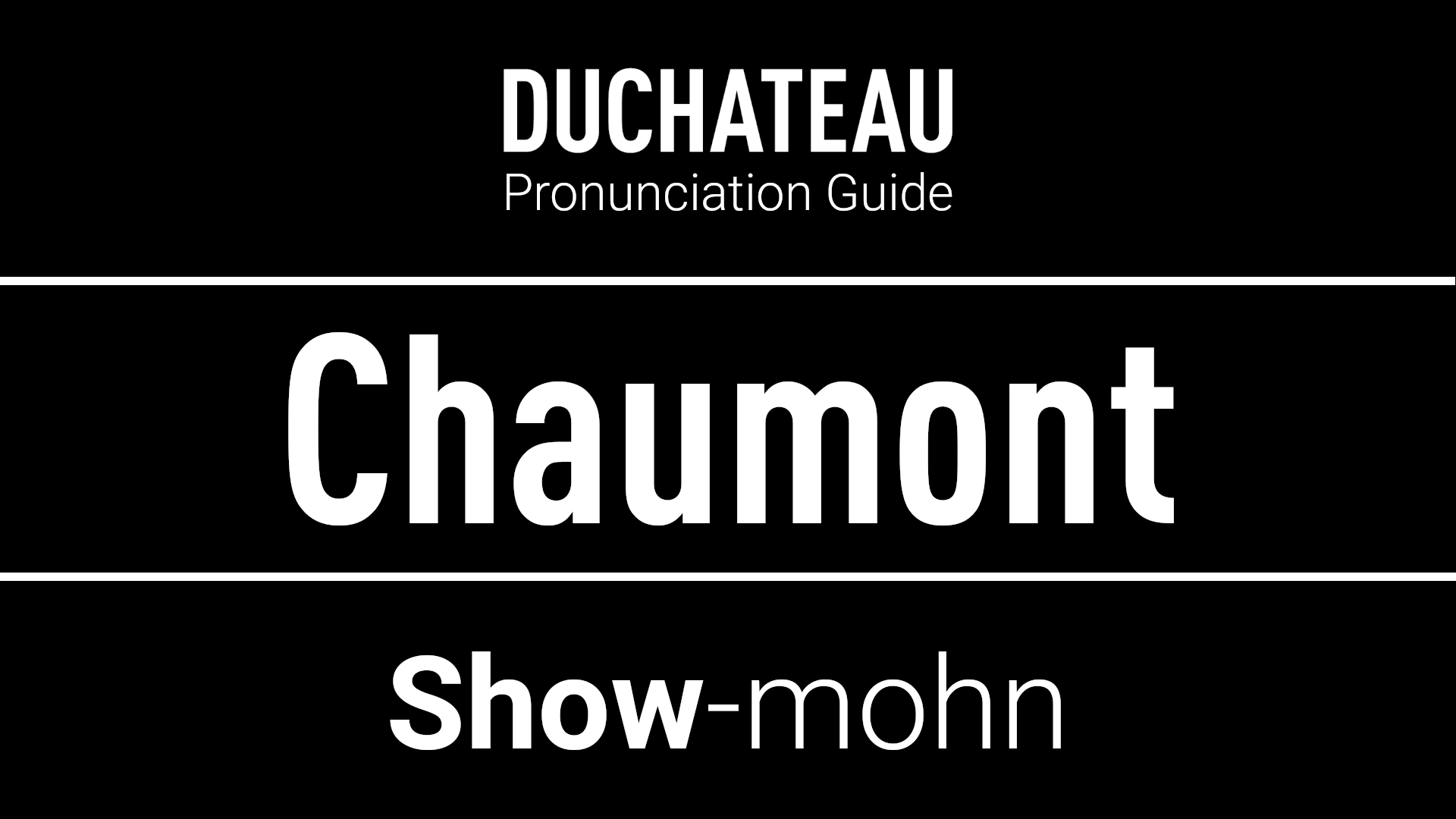 Chaumont Pronunciation