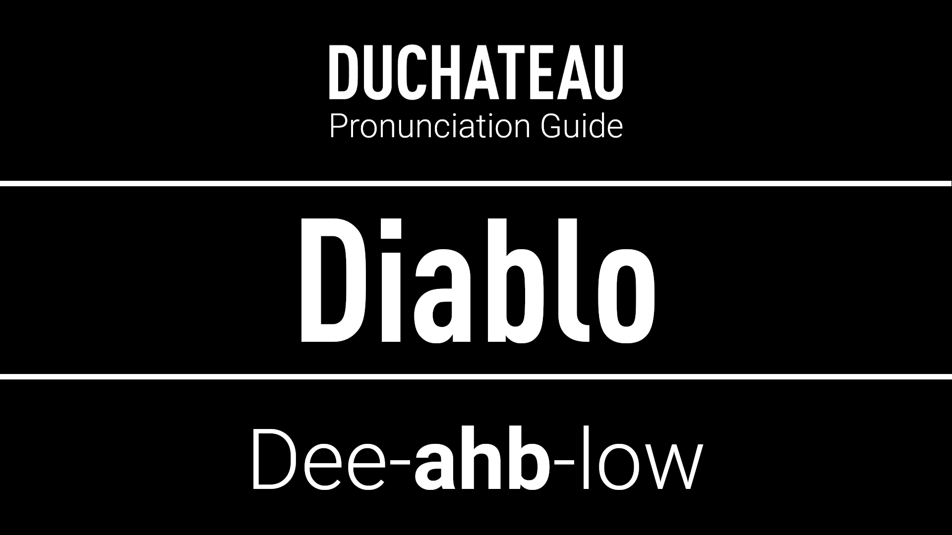 Diablo Pronunciation