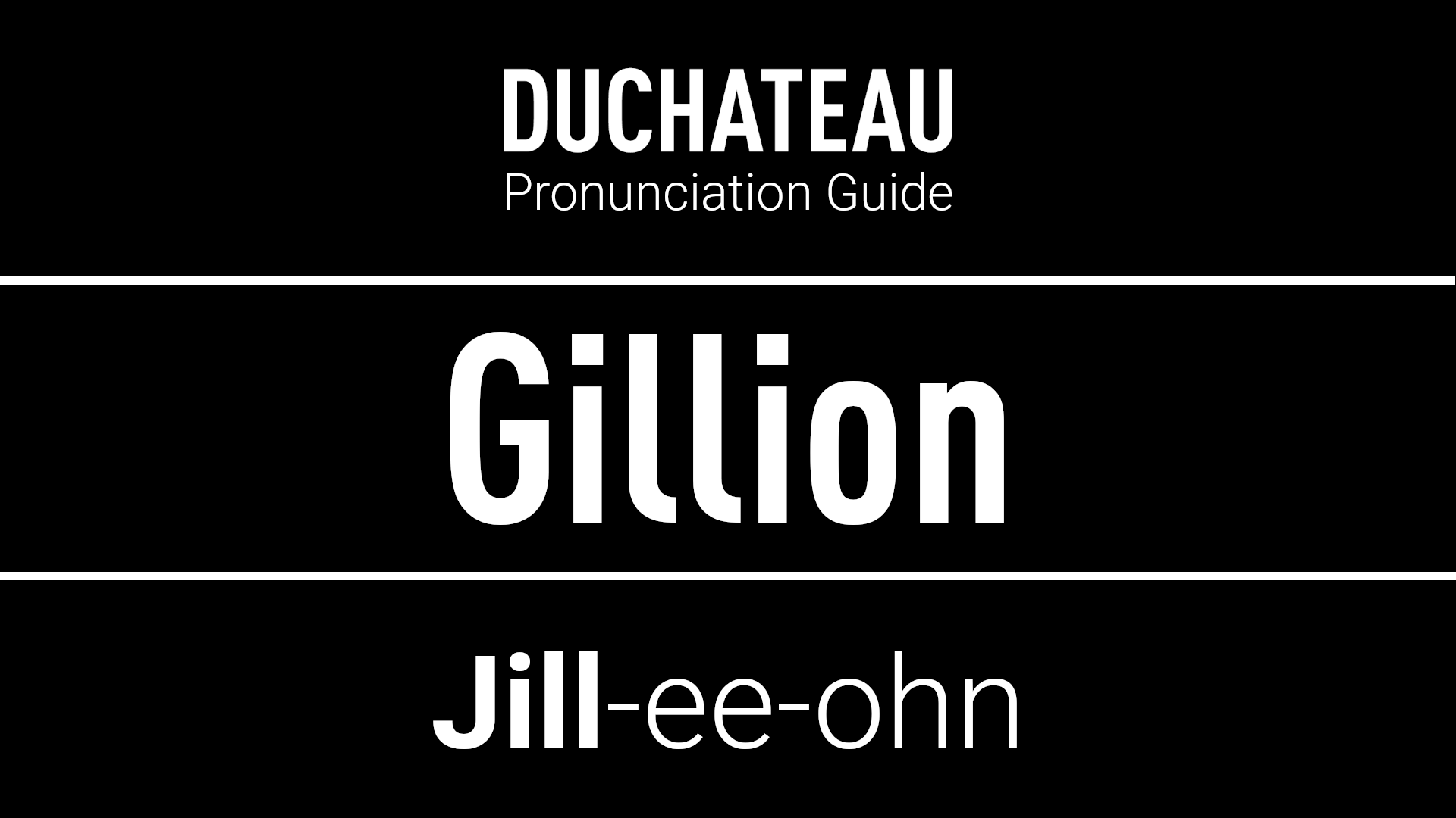 Gillion Pronunciation