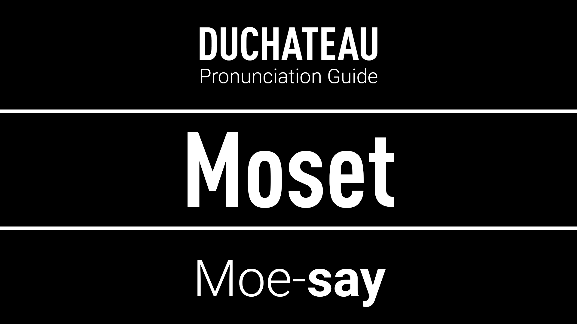 Moset Pronunciation