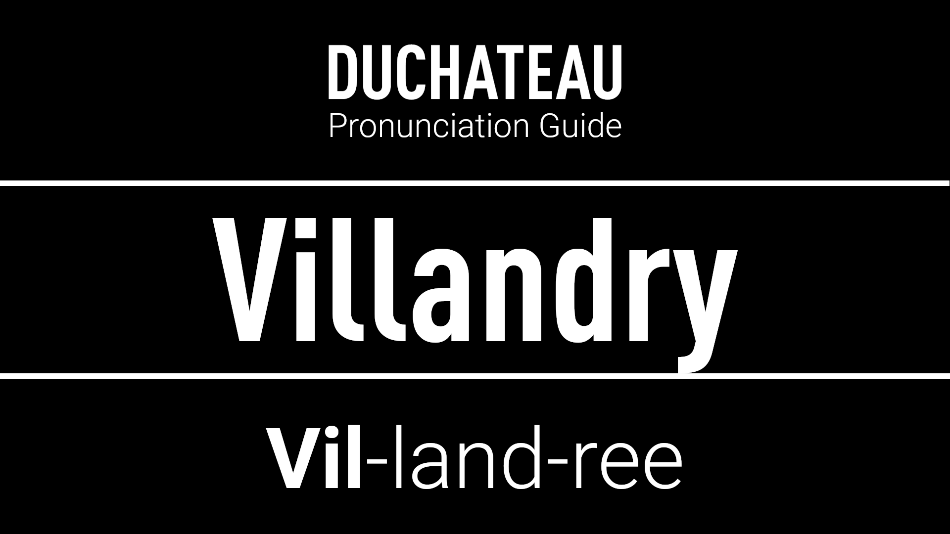 Villandry Pronunciation