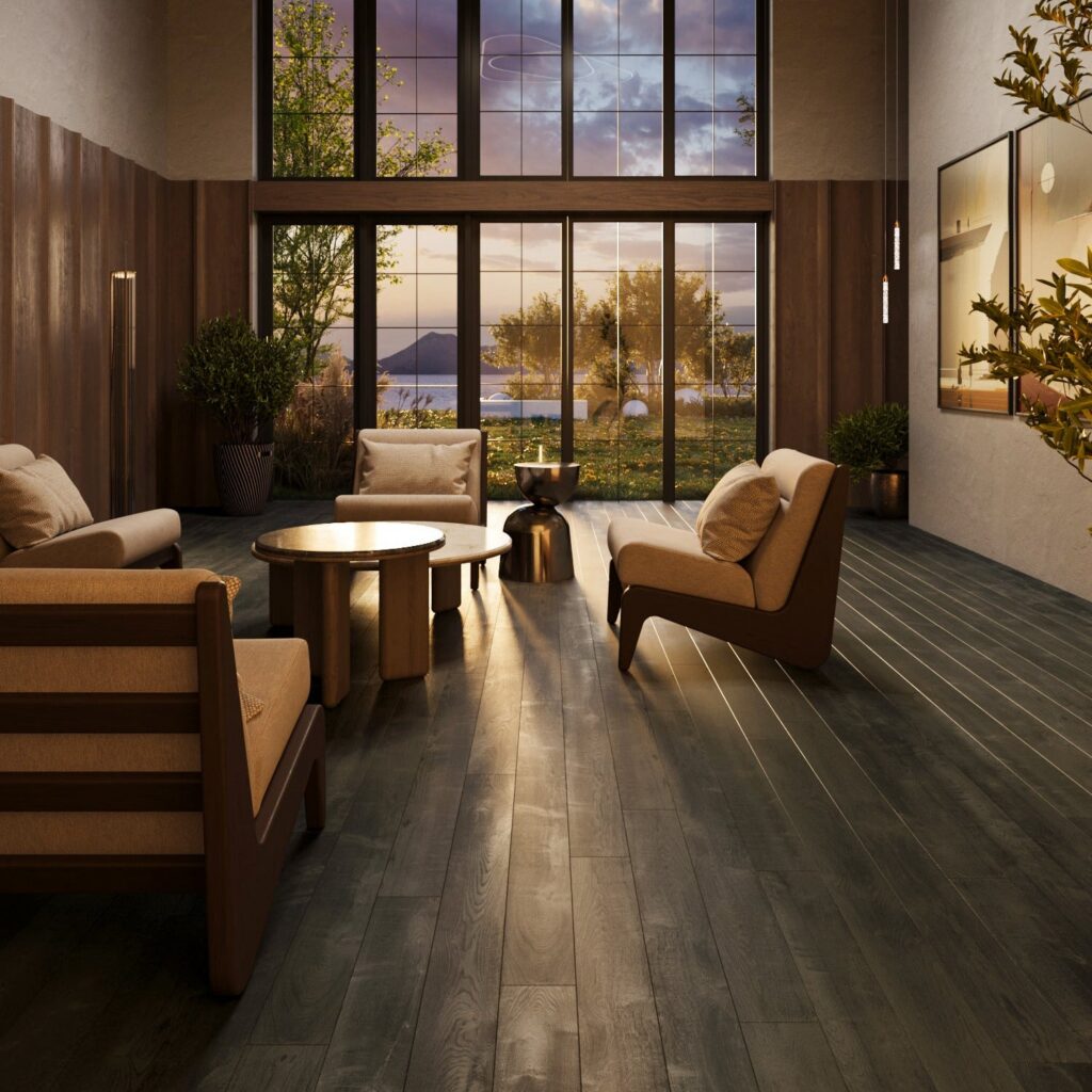 Hardwood Flooring Atelier Collection Eventide Room Render