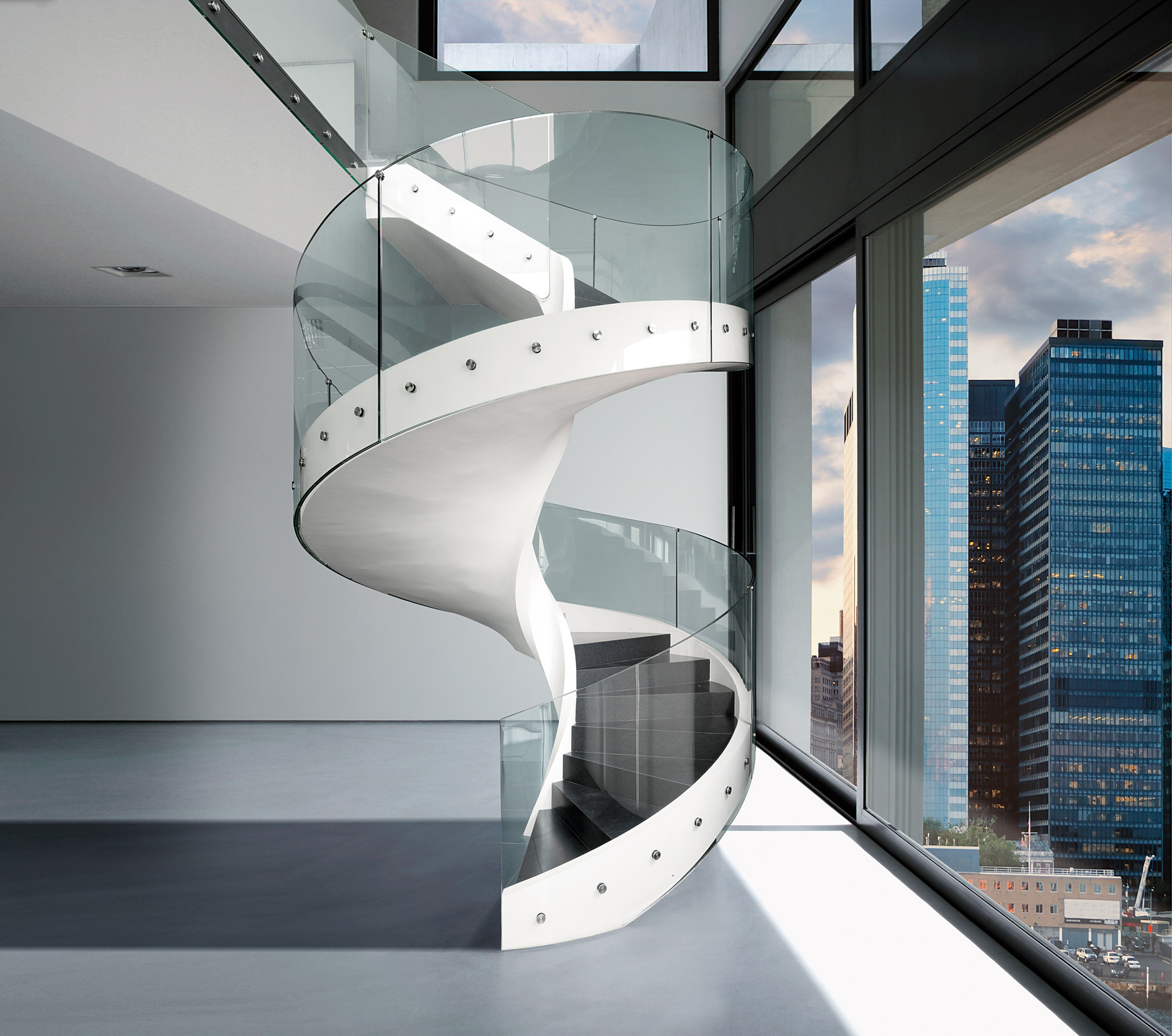 Casali Home Helix glass starcase scala vetro